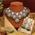 Green color kundan necklace set