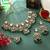 Green color kundan necklace set