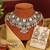 Pista green & pink color kundan necklace set