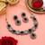 Black color kundan necklace set