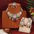Multi color kundan necklace set