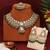 Green color kundan necklace set