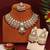 Purple color kundan necklace set