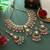 Pink color kundan necklace set