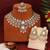 Pink color kundan necklace set