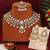White color kundan necklace set