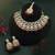 Maroon color kundan necklace set