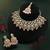 Pink color kundan necklace set