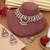 Pink color kundan necklace set