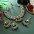Green color kundan necklace set