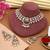 White color kundan necklace set