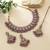 Light purple color kundan necklace set