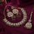 Gold color kundan necklace set