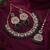 Rama green color kundan necklace set