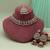 Pink color kundan necklace set