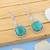 Rama Green color american diamond earrings