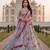 Elegant Satin Pleated Digital Print Lehenga with Blouse & Dupatta | Premium Party Wear | With Cancan Attached