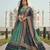 Elegant Satin Pleated Digital Print Lehenga with Blouse & Dupatta | Premium Party Wear | With Cancan Attached