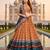 Elegant Satin Pleated Digital Print Lehenga with Blouse & Dupatta | Premium Party Wear | With Cancan Attached
