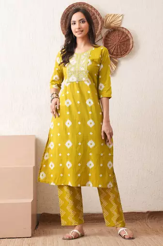 White embroidered chikankari  pure cotton blue straight kurta pant set