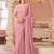 Pink Silk Blend Embellished Saree Sari Comes With Embroidered Blouse