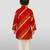 maroon rayon kurta with cream pyjama - traditional lehariya print set