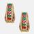 Gold plated kundan Multicolor stone earrings