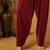 Red plain  velvet salwar