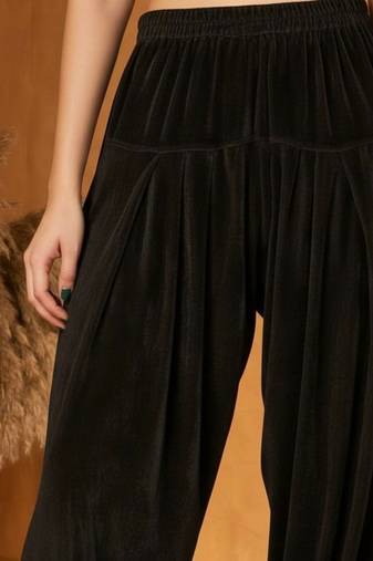 Black  plain velvet salwar