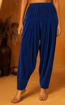 blue  plain velvet salwar 2