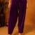 Purple plain velvet salwar