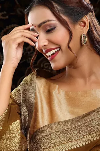 Gold plated kundan multicolor Stone hoop earrings