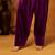 Purple plain velvet salwar