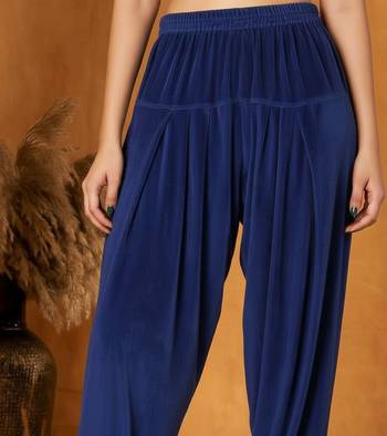 blue  plain velvet salwar 4