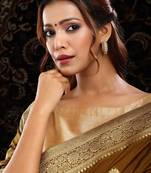 Gold plated kundan multicolor Stone hoop earrings