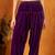 Purple plain velvet salwar