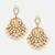 Gold plated kundan chandbalis