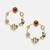 Gold plated kundan multicolor Stone dangler earrings