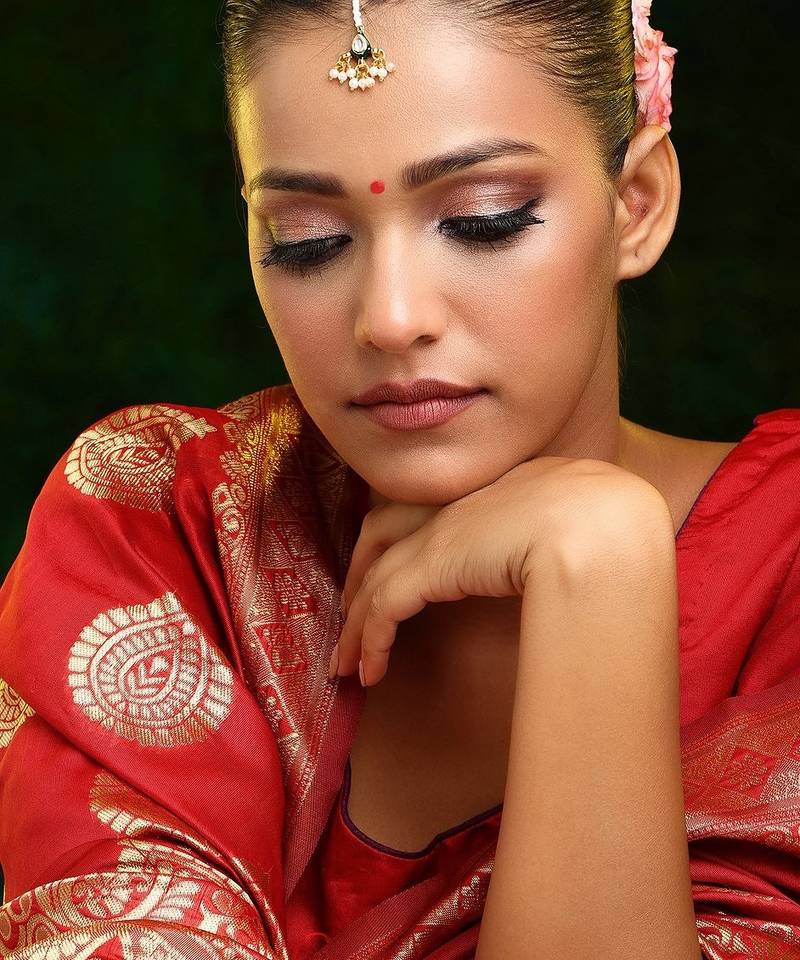 Gold plated kundan maang tikka