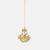Gold plated kundan green stone maang tikka