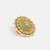 Gold plated kundan green stone ring