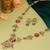 Gold plated kundan multicolor Stone Long Necklace Set