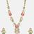 Gold plated kundan multicolor Stone Long Necklace Set