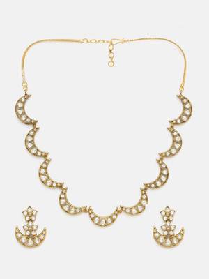 Gold plated kundan Necklace Set 3