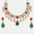 Gold plated kundan multicolor Stone Necklace Set
