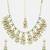 Gold plated kundan green stone Necklace Set