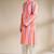 Multicolor woven cotton kurta set