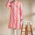 Multicolor woven cotton kurta set