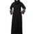 embrodery and conytrast  2 side pocket sleeves  front open abaya
