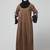 embrodery and conytrast  2 side pocket sleeves  front open abaya